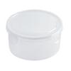2pcs Fridge Storage Box Multipurpose Transparent Large Capacity Round Sealing Food Storage Container with Lid for