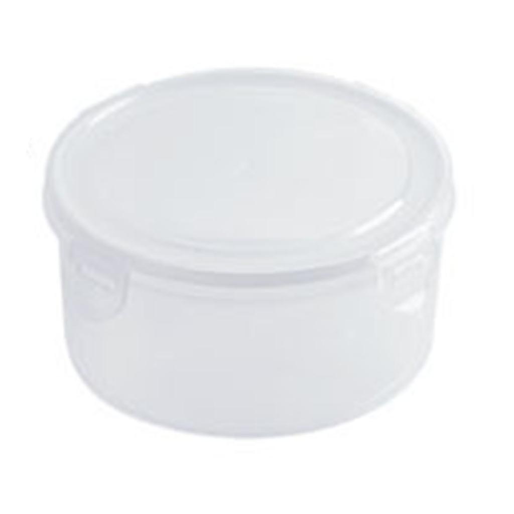 2pcs Fridge Storage Box Multipurpose Transparent Large Capacity Round Sealing Food Storage Container with Lid for