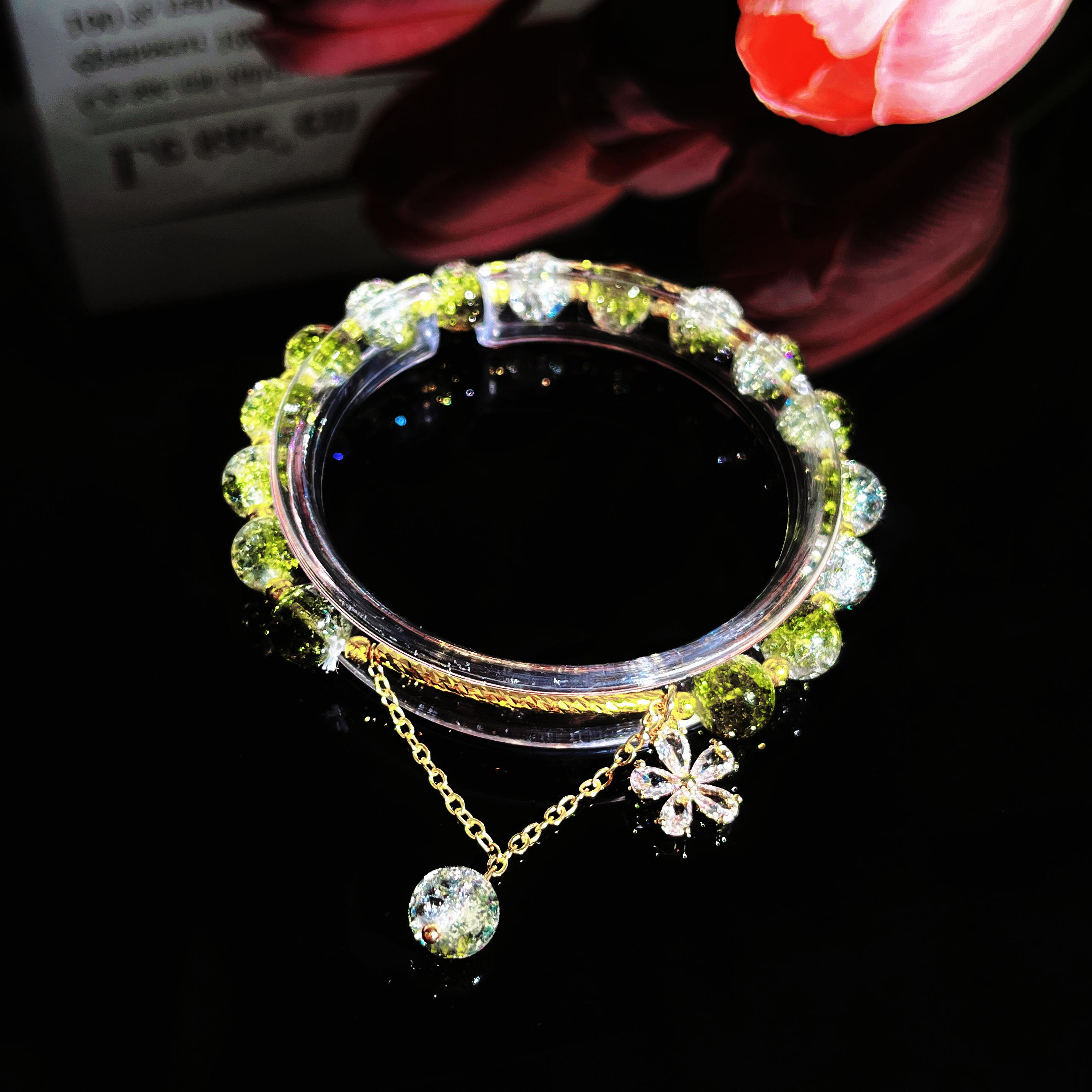 

Браслет CMM в китайском стиле с опаловой градиентной глазурью, стиль Дуньхуан, который приносит удачу нежной женщине