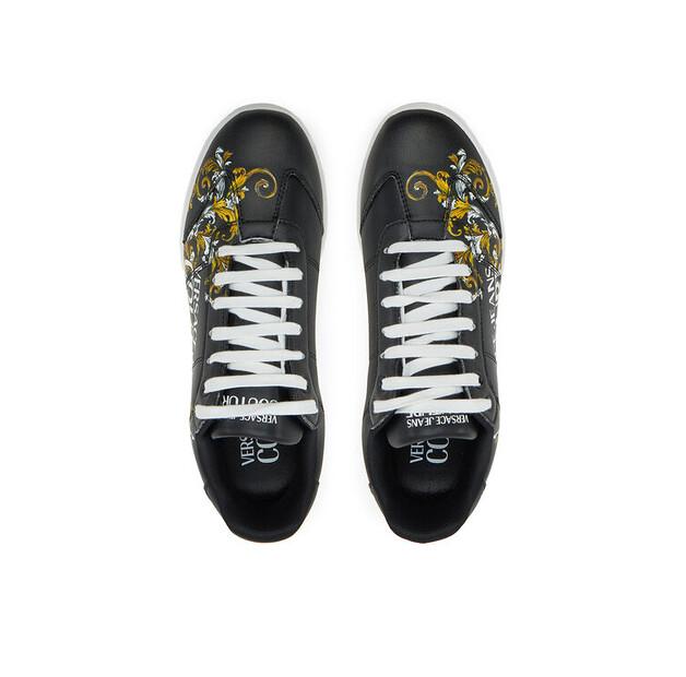 Мужские кроссовки Versace Jeans Couture 78ya3sd1 чёрные
