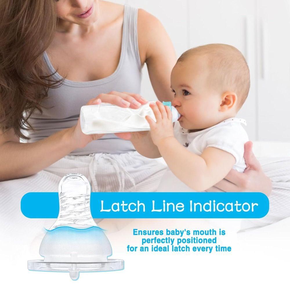 Food Grade Silicone Silicone Bottle Nipples Medium Flow Baby Bottles Teats  Baby Supplies