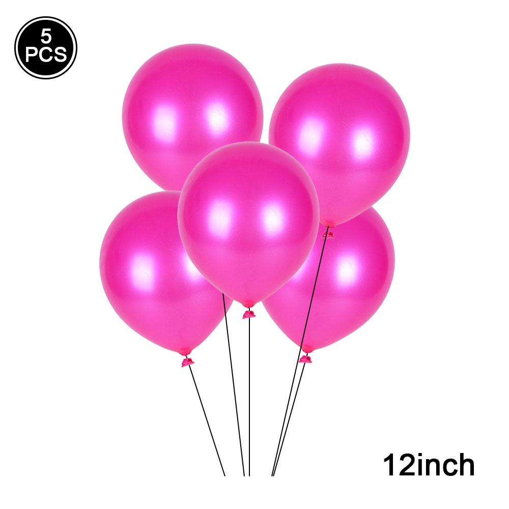 5pc/set 12in Solid Color Latex Balloon Birthday Wedding Anniversary Party Venue Decoration Room Decoration Party Supplies
