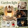 Candle Light, Outdoor Resin Decoration, Memorial Garden Lamp for Patio, Yard, Path, LED Warm