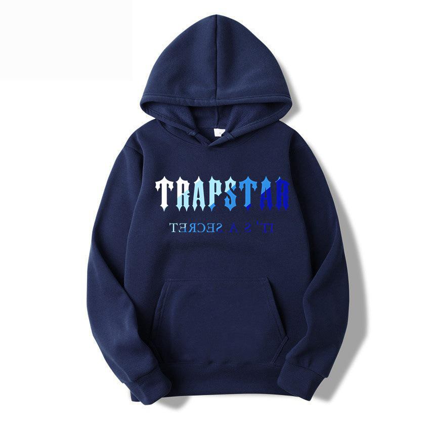 TRAPSTAR Men's Sportswear: Warm 18-Color Hooded Sweatshirt & Pants Set