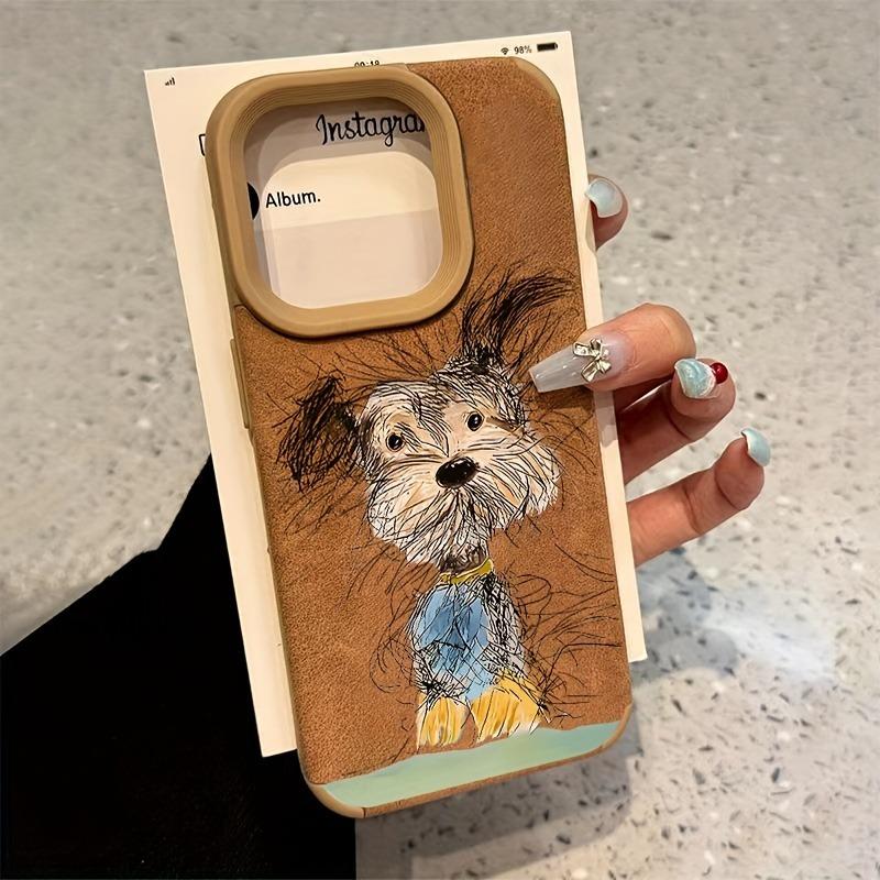 

Brown Messy Puppy Faux Fur High Value Fashion Phone Case For iPhone 17 16 Pro Max 15 14 Plus 13 12 11 XS X Shockproof Back Cover For iPhone 14 Pro