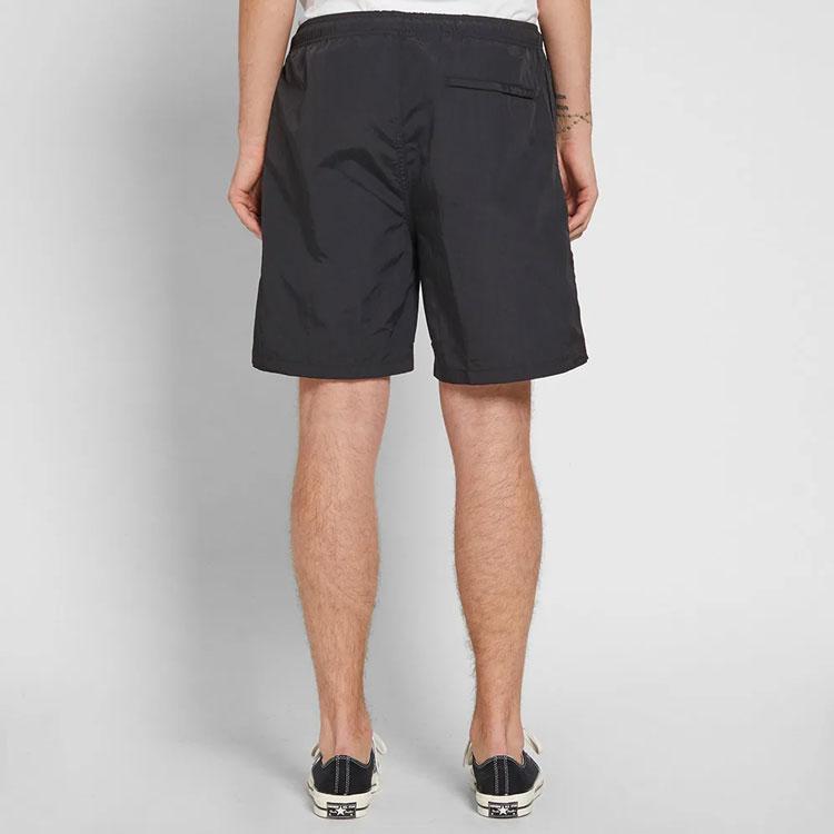 Stussy Logo Print Straight Leg American Vintage Casual Shorts Men shorts Black 113093