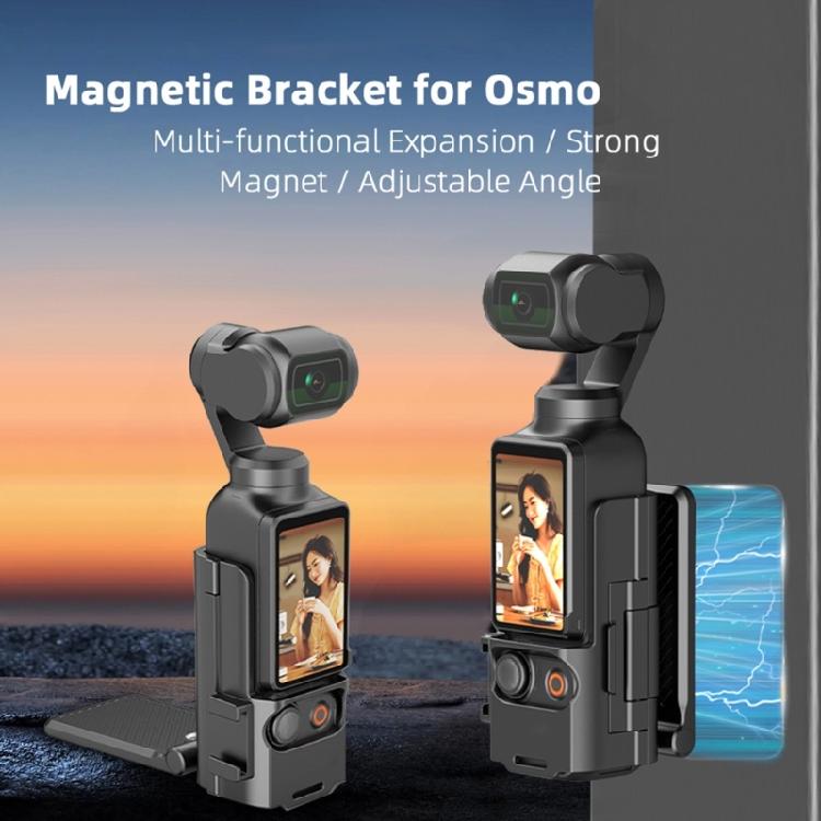 Protective Frame Magnetic Mount for Pocket 3 with Angle Adjustability and Camera Bracket