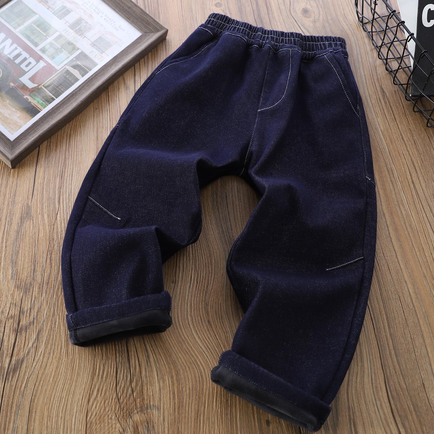 

Детские джинсы на флисовой подкладке - Коллекция Осень/Зима 2025: Теплые, Плотные, Модные Джинсы для Детей Среднего и Старшего возраста 130 cm