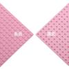 Classic Compatible Baseplate Block Set of 4 Light Light Light Plate, 32x32mm, (Pink, Blue, Green, Gray)