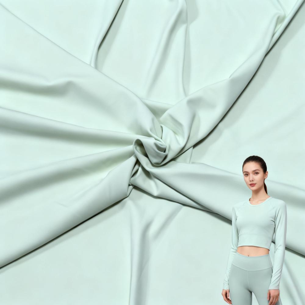 Высокоэластичная нейлоновая ткань для спортивного бюстгальтера для йоги в стиле Lulu - Вязаная, с ощущением второй кожи, 40D