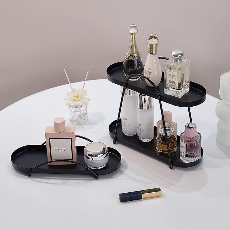 Jewelry Rack High-grade Light Luxury Cosmetics Jewelry Storage Rack Dresser Desktop Decoration Household