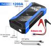 EAFC 12V Car Jump Starter PowerBank2000A /1200A Portable Car Battery Booster Charger Starting Device Emergency Start-up Lighting
