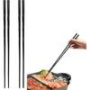 12.6 Inches (32cm) Cooking Extended Chopsticks Reble, 2 Pairs Fiberglass Chop Sticks for Kitchen Noodles Frying Hotpot, Japanese Chinese Extra Long