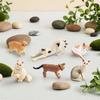 6 Pieces Miniature Cat Figurines HandPainted Tiny Realistic Cats for