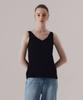 SILN Refined V-Neck Straw Knit Sleeveless (Black)