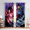 Cartoon Style Anime Character Window Drapes For Children Room, Bedroom Space, Study, Window Decorative Piece, Cheap, 2 Panelss, 3D