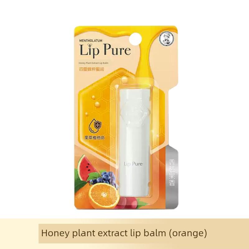 Mentholatum Honey Plant Extract Lip Balm for Women and Men, Colorless, Hydrating, Moisturizing, Anti-Wrinkle, Anti-Dryness, Official Authentic Product