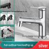 TLXT Crystal Silver Pull-Out Basin Faucet