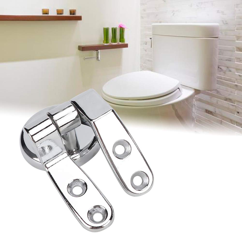 Bathroom Toilet Seat Hinge Zinc Alloy Hardware Hotel Restroom Toilet Accessories with Bolts and Nuts