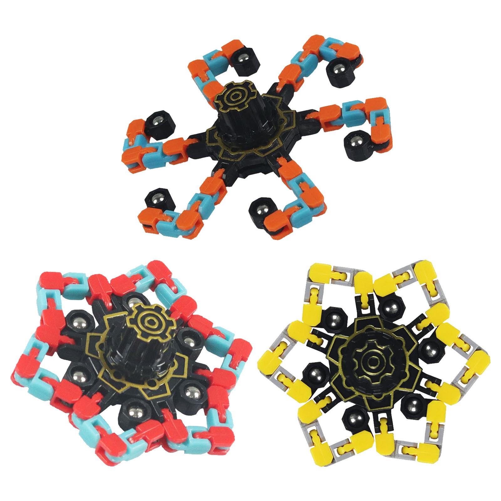 

VBK - Сенсорные спиннеры - Игрушка с трансформируемой цепочкой для DIY, Механические игрушки-роботы, Светящийся в темноте волчок, Игрушка для снятия стресса для детей и подростков