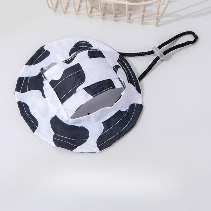 Adorable Sombrero de Mascota Gato Perro con Orejas Abiertas Sombrero de Sol de Verano Sombrero de Gato Devon Cachorro Sombrero de Cubo S gray