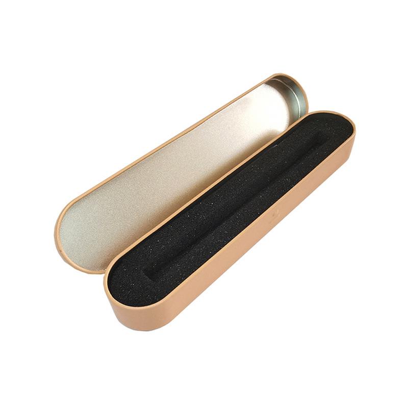 

Metal Pen Case - Tinplate Student Stationery & Business Gift Box with Integrated Flip-Top Design помаранчевий