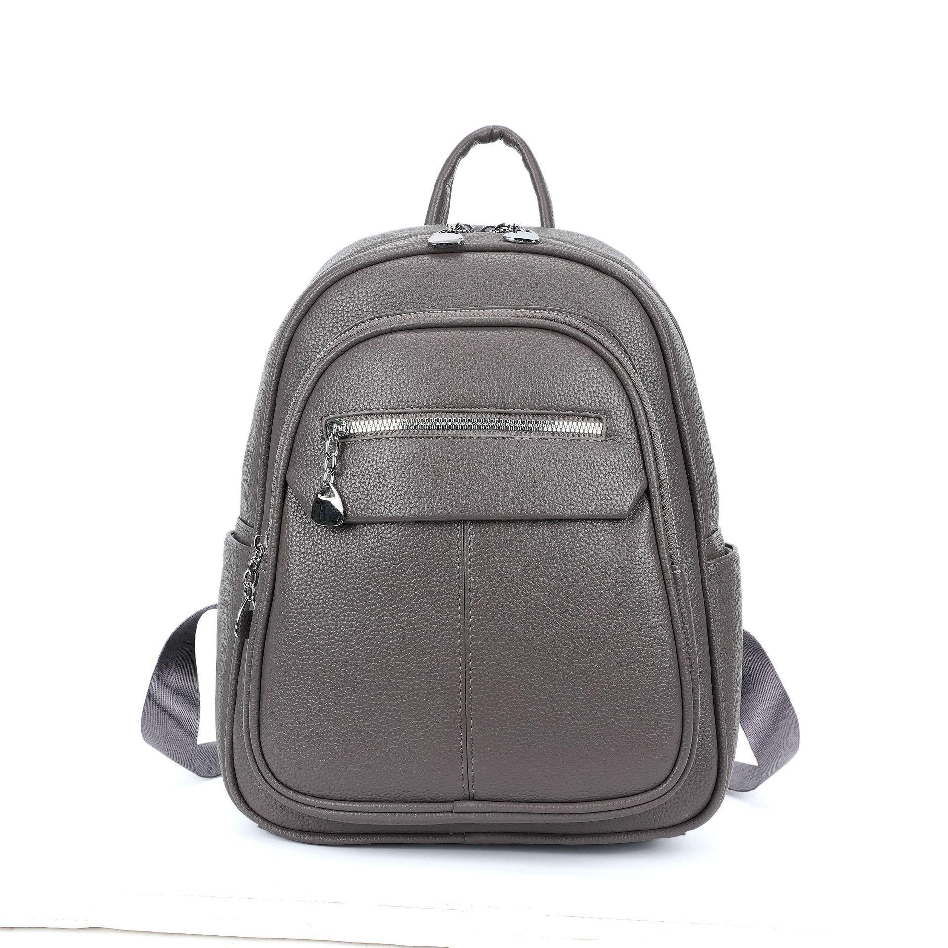 

2025 Women s Stylish & Versatile Travel Backpack, Fashionable Schoolbag, High-End Commuter Bag темно-сірий