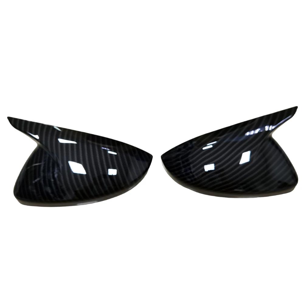 For Peugeot 208 - Peugeot 308 2014- 508 2008 Rearview Side Mirror Cover Wing Cap Sticker Exterior Case Trim Carbon
