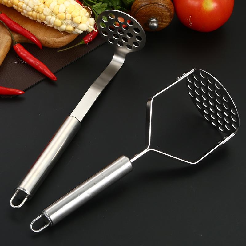 Stainless Steel Potato Masher & Baby Food Press Kitchen Tool
