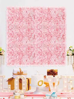 Covor perete de flori 40*60cm Panouri perete de flori artificiale Panouri flori de mătase trandafir hortensie pentru fundal Decor de perete pentru nuntă petrecere
