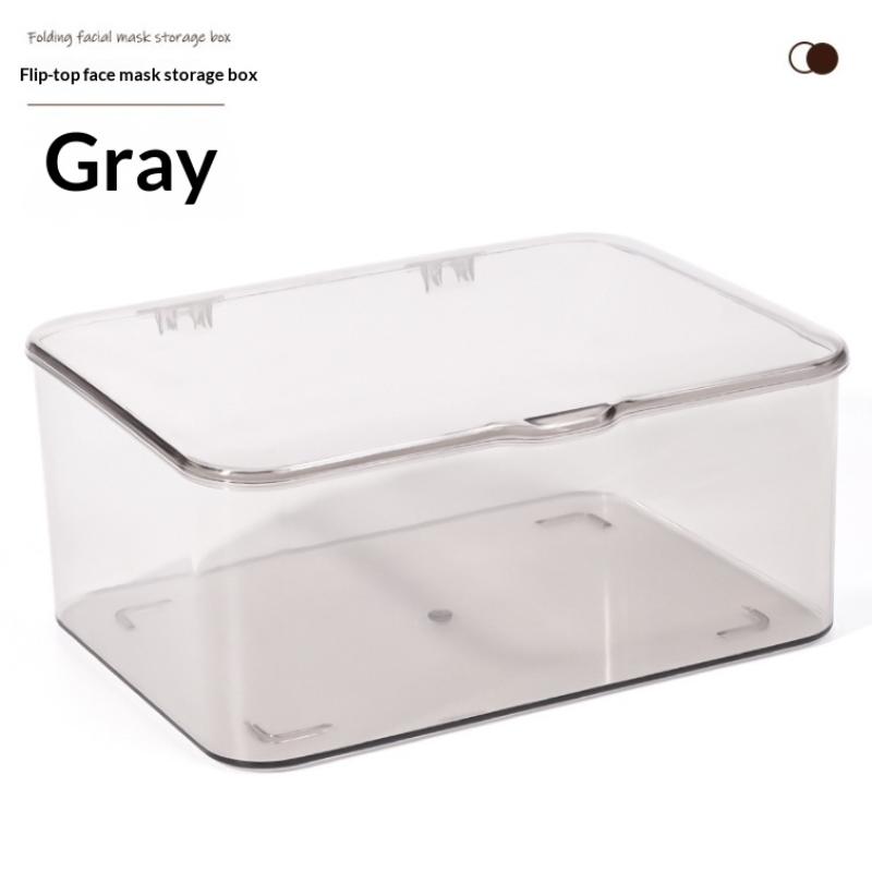 Clear Plastic Storage Box Multi-Purpose Desktop Organizer For Home Office Makeup Jewelry Bathroom