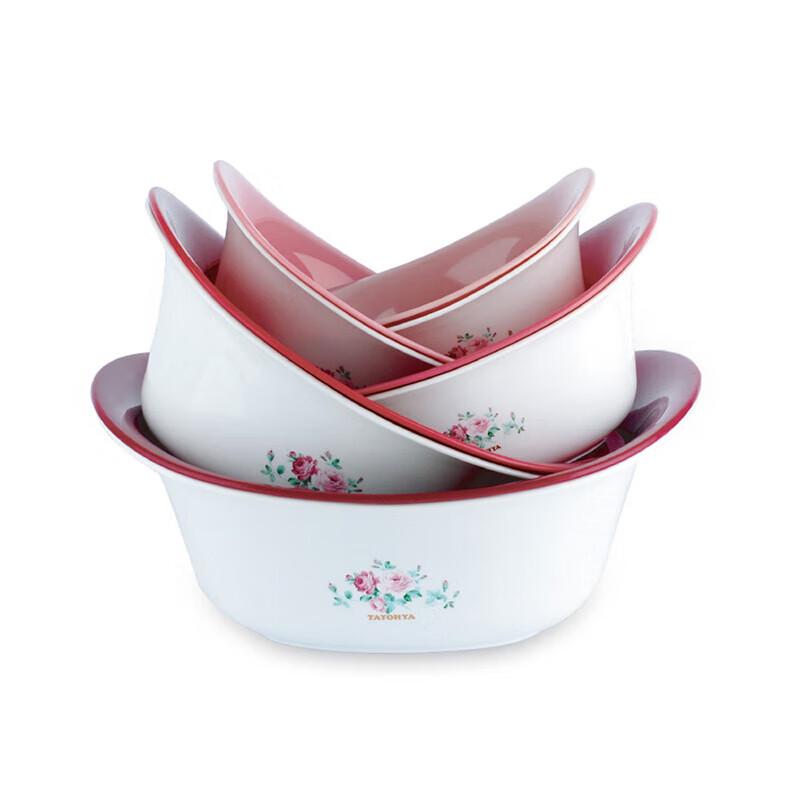 Tayohya Garden Rose Fruit Plate 10-Piece Set