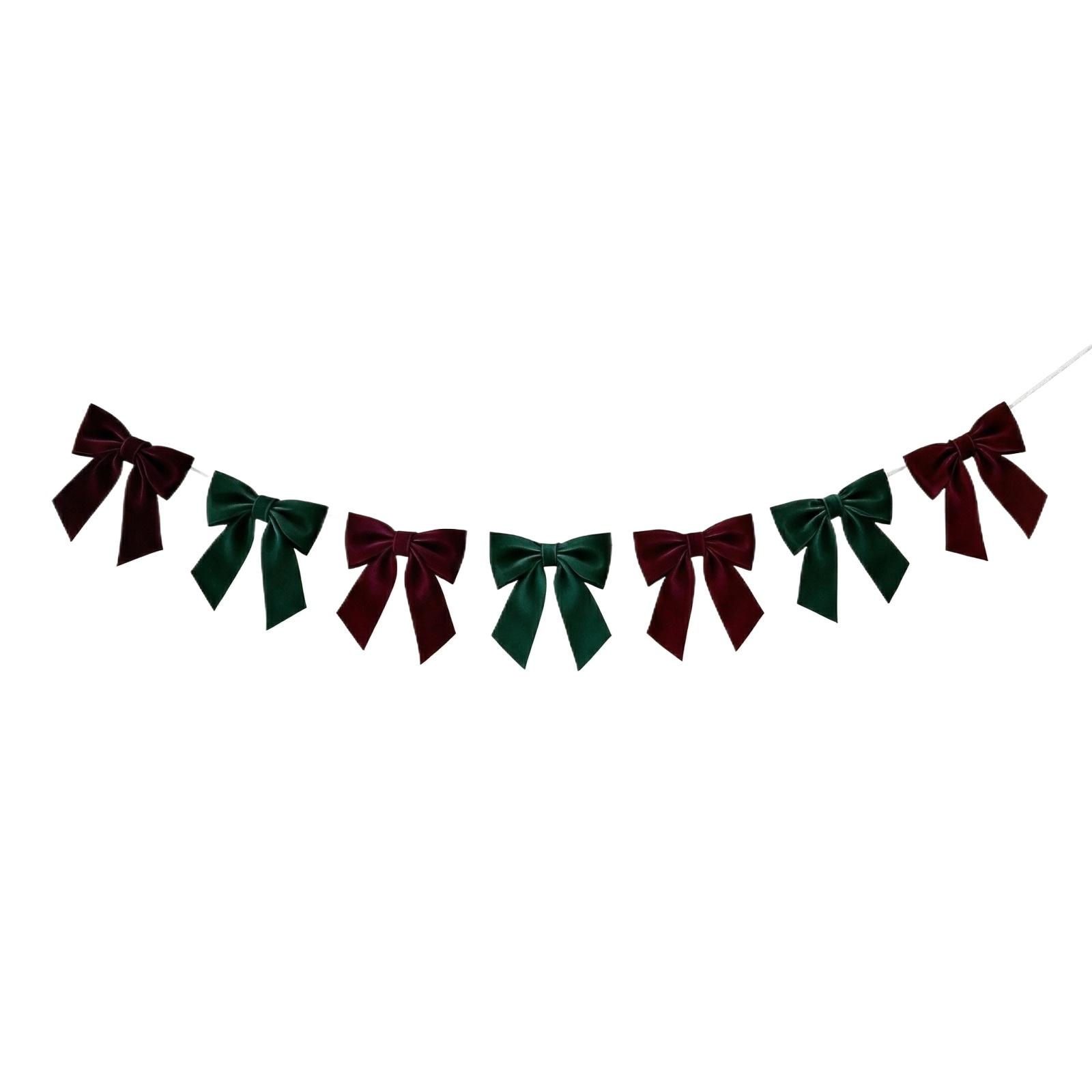 Festival Party Decoration Hanging Rope Bow 7 Pieces Set Party Birthday Banquet Celebration Decoration One Size