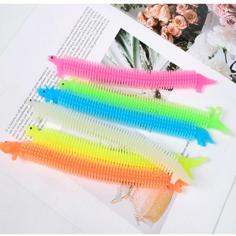 Fidget Stretchy Strings Toys Anti Anxiety Luminous Sensory Unicorn Noodles Stress Relief Toys For Boys and Girls