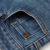 Xiangying High-Waist Wide-Leg Distressed Jeans