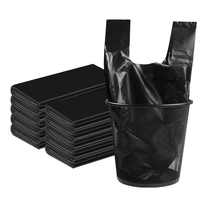 Jingzhou Shibang Black Vest-Style Handheld Trash Bags