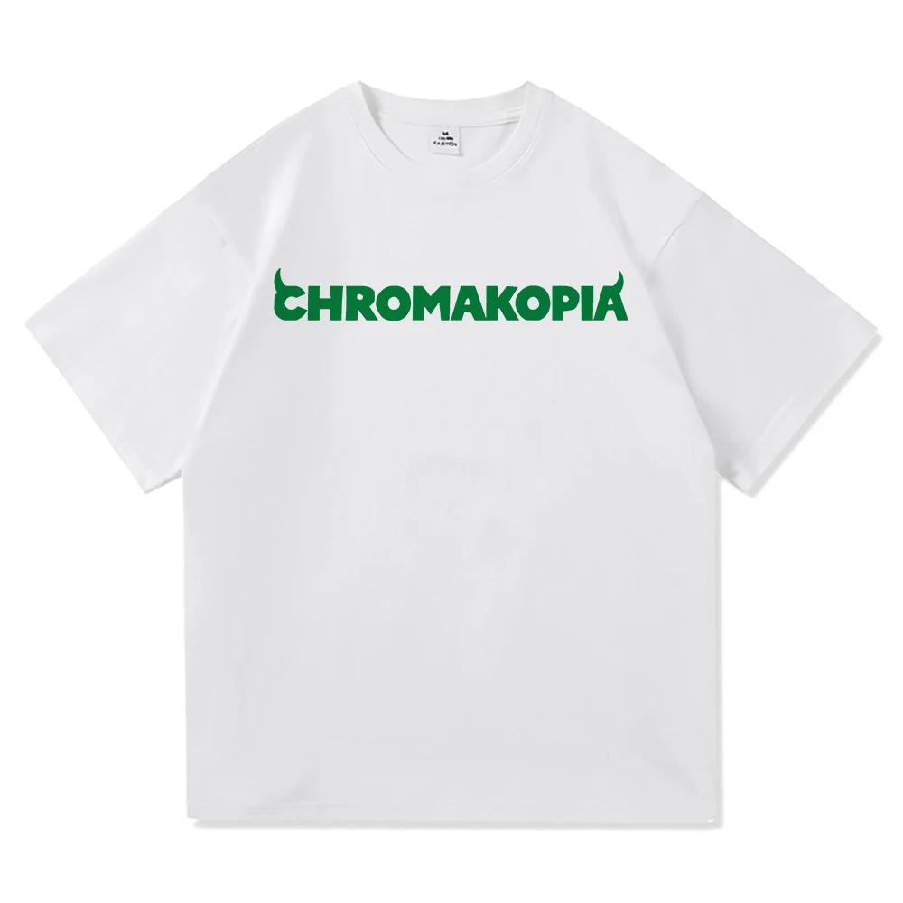 Unisex Tyler The Creator Chromakopia Tour 2024 T Shirt Women Aesthetic Letter Print T-Shirt Unisex Tees Shirts Streetwear