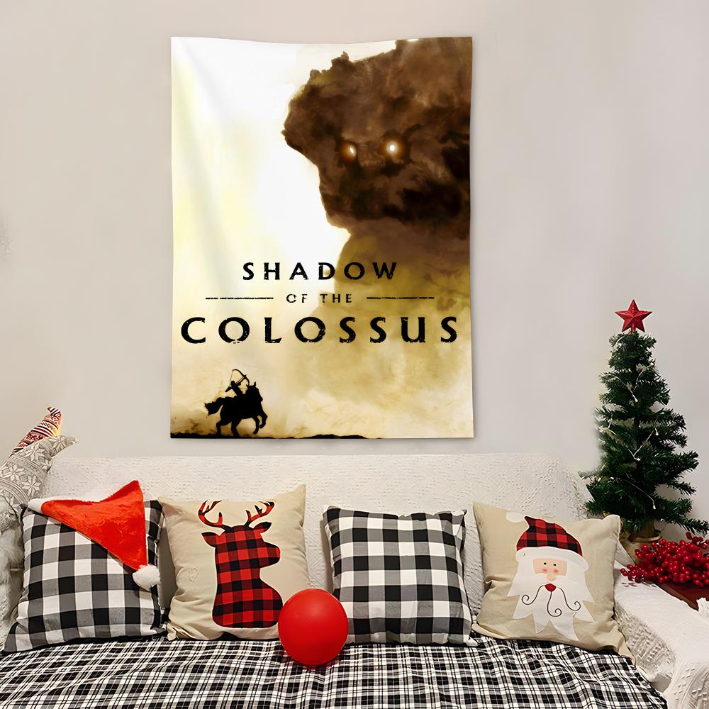 Game Sshadow Of The Colossus Tapestry Decoration Art Microfiber Background For Bedroom Living Bar Garden Outdoor Festival