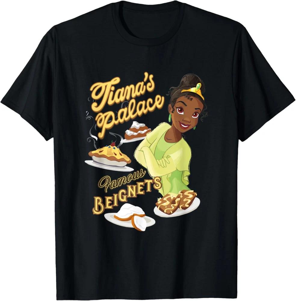 Princess Tiana Palace Beignets Black Tshirt S