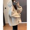 2024 Petite Women's Casual Hooded Lambswool Cardigan Jacket - Autumn Winter Arrival