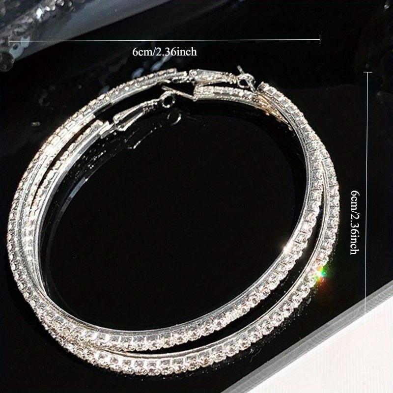 European and American women's fashionable enlarged circle high-end ear ring earrings