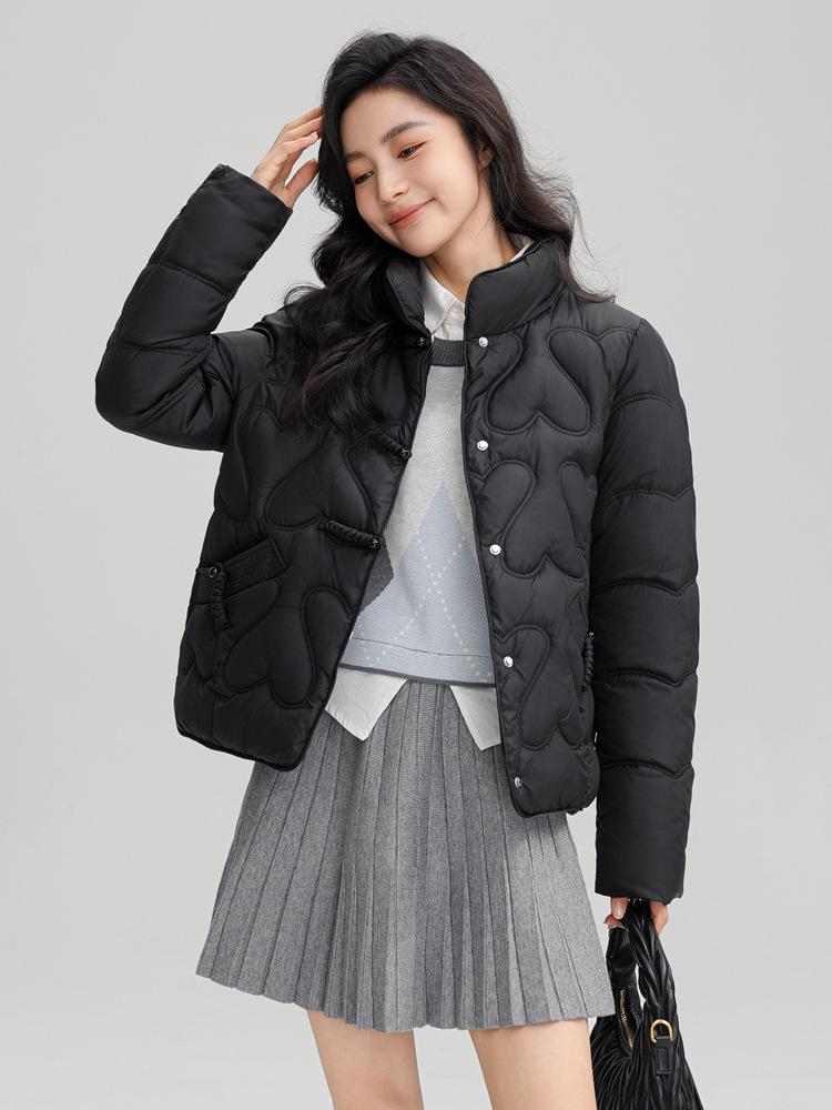 Kurtka bawełniana Plus Size Ethnic Wind Cotton Jacket damska krótka stojąca kołnierz Temperament Cotton Clothing Fashion Ageing Cotton Jacket