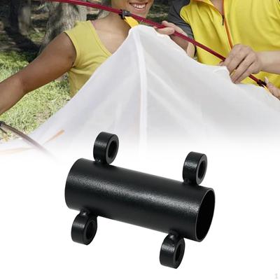 Awning Tent Rod Holder Base Carbon Steel Canopy Poles Stand Bracket Fixer