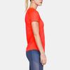 Under Armour Qualifier HexDelta Short Sleeve T-Shirt Women Tops Plasma-Red 1326504-836