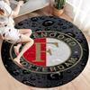 Feyenoord Round Area Rug,Carpet Rug for Living Room Bedroom Sofa Playroom Decor,Non-slip Floor Mat