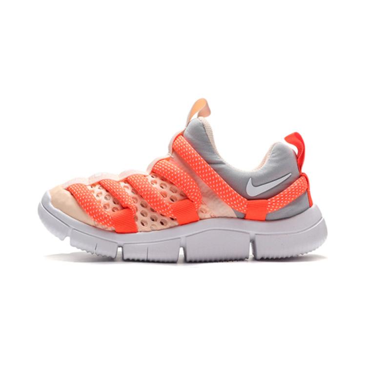 New Nike Novice BR Slip-Resistant Cushioning Wear-Resistant Sports Casual Shoes White Orange Children Aged 3-7 Years Old CK0244-861
