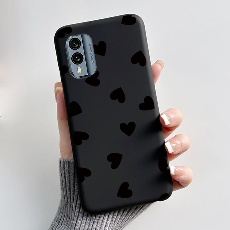 Bumper Rezistent la Șocuri Husa Moale Pentru Nokia X30 5G Drăguț Model Nou Design Carcasă Pentru Nokia XR21 Cu Culoare Jelly Negru Viral Husa