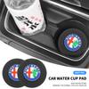 1/2 pièces Porte-gobelet de voiture Auto Insert Antidérapant Sous-verres Tapis Pour 159 Giulietta Giulia 147 Mito 156 Stelvio Volante