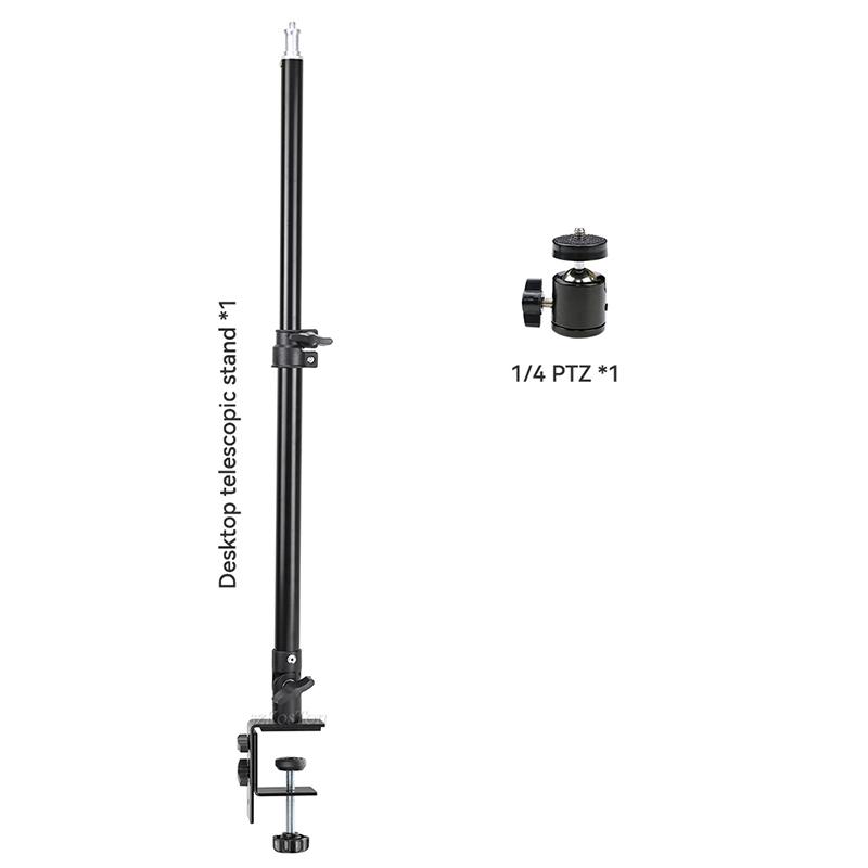 

Desk Mount Stand DSLR Camera C Clamp Light Stand Photographic Light Boom Stand With Ball Head for Phone Video Ring Light Zoom