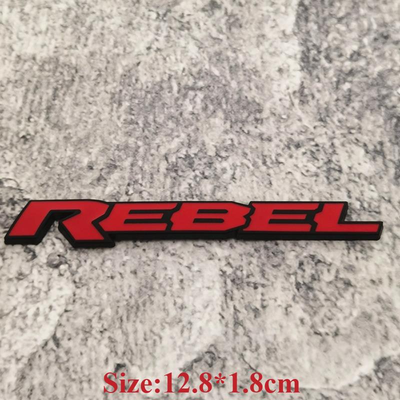 Adesivi per Auto in Metallo 3D di Alta Qualità Lettere Personalizzate REBEL Copri Graffi Accessori Decorativi per Auto